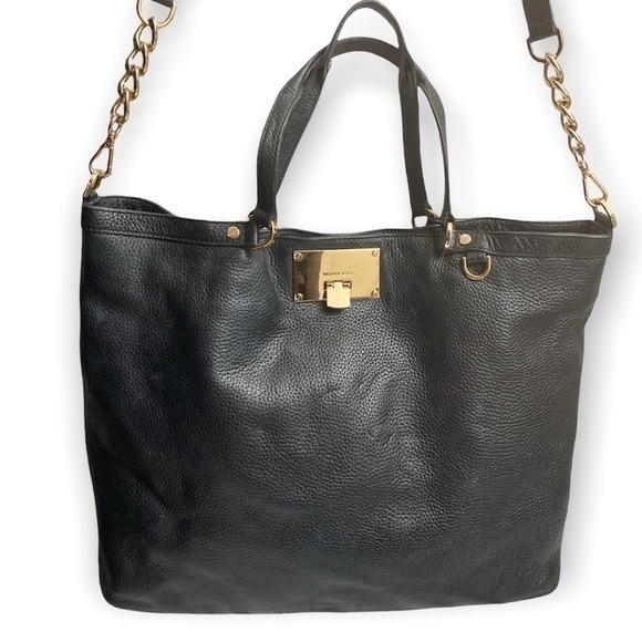Michael kors black leather two way bag - Picture 1 of 11